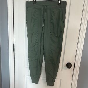 Lululemon dance studio mid-rise cropped pants. Sage green color